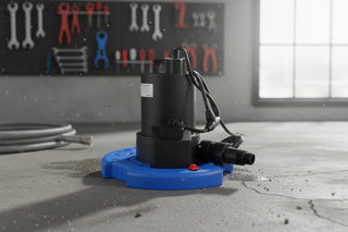 1/4 HP Automatic Swimming Pool Cover Pump - 1850 GPH Submersible Water Removal - 120V Utility Pump for Hot Tubs, Rooftops & Ponds