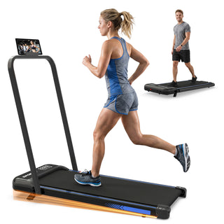 3 in 1 Under Desk Treadmill with Incline,Foldable Treadmills for Home, Walking Pad with Handle Bar for Walking and Jogging, with Remote Control & LED Display