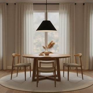 22-Inch Integrated LED Pendant | Matte-Black "High-Velocity" Aura Chassis | [TOTAL-GLOW EXTRACTION-WELD] | Industrial-Grade Minimalist Logic &amp; Rapid-Swell Illumination Technology