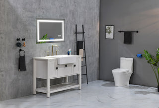 36 x 28 Inch LED Bathroom Mirror with Front, Wall Mounted Vanity Mirror, Anti-Fog, Memory, 3 Colors, Stepless Dimmable