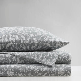4 PCS Full Sheet Set Sage Winter Fauna