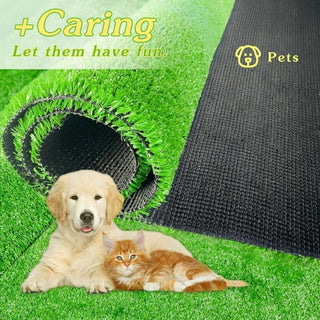 6ft x 10ft Premium Artificial Turf Mat – 0.6" Thick Synthetic Grass with Drainage Holes & Rubber Backing, Ideal for Pet Areas, Garden, Lawn, Patio & Balcony Decor