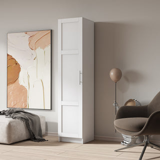 Stackable Wall Mounted Storage Cabinet, White