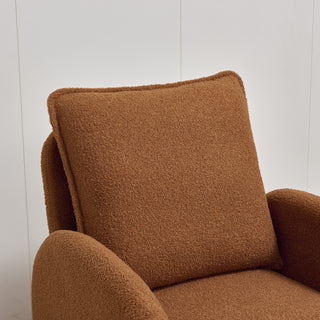 Modern Sherpa Upholstered Accent Chair, Comfortable Living Room Armchair, Lounge Chair for Bedroom & Office – Stylish and Ergonomic Design