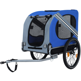 Large Folding Bike Trailer for Dogs | 66LB Capacity All-Terrain Pet Carrier