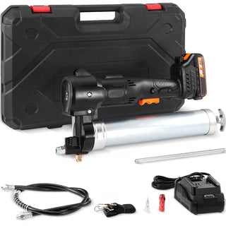20V Cordless Grease Gun Kit | 10,000 PSI High-Pressure Lubricator
