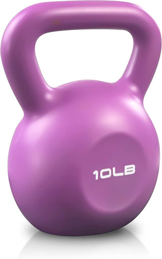 10lbs Kettlebell, Strength Training Kettlebells Weight for Women, Vinyl Coated Kettle Bell for Home Gym Workout Weight Lifting Equipment, Comfortable Grip Wide Handle Weights
