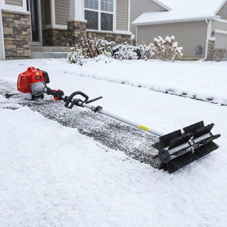 snow sweeper GASOLINE POWERED  BROOM SWEEPER,52CC 2 STROKE ,BROOM  BRUSH 24x9'  EPA