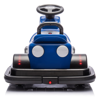 12V Kids Ride On Motor Bumper Car,integrating system,Rotate 360 degrees in place,Collision triggers sound effects and lights,Four-wheel waterfall light,Cute appearance design for kids aged 3-5.