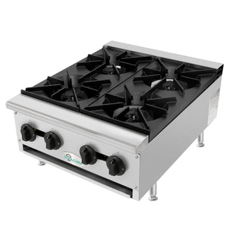 100,000 BTU Commercial Gas Hot Plate 4 Burner NG LP