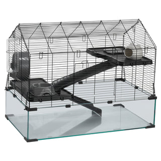 Wire Hamster Cage Habitat 29.5in Pet Rodent Gerbil Mice Small Animal House