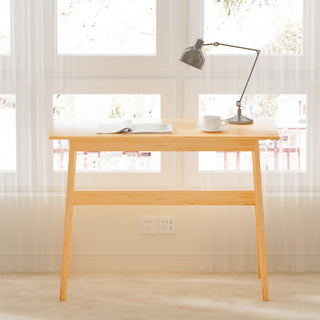 41 inch Bamboo Computer Desk, Modern Home Office