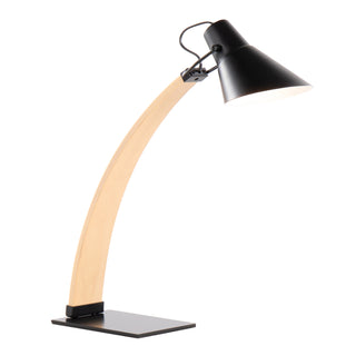Brighten up your space with the sleek and stylish Noah Contemporary Table Lamp by LumiSource. Featuring a striking combination of natural wood and black metal, this table lamp brings a modern, industrial vibe to any room. Whether placed on your nightstand, desk, or side table, the Noah Table Lamp adds a touch of elegance and sophistication to your home décor.

The lamp’s clean lines and minimalist design make it a versatile choice for any living room, bedroom, or office. Its combination of natural materials