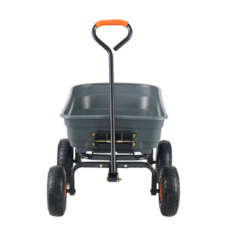 Poly Garden Dump Cart, 600 lbs Capacity, Black