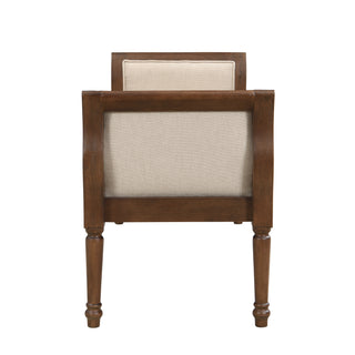 Tufted upholstered bench, view 9