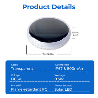 Solar floating pool light, view 8
