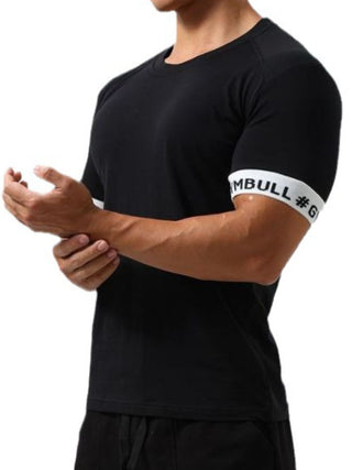 Men's Round Neck Contrast Short Sleeve T-Shirt