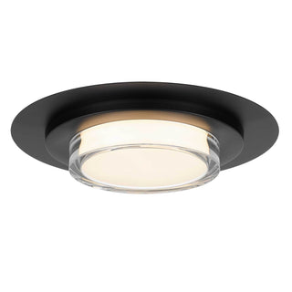 16 inch Square Black Integrated LED Flush Mount