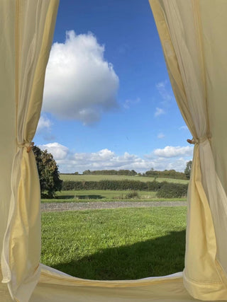 SAM&HAIBEI 9.85ft Bell Tent - 4 Season Glamping & Hot Tent