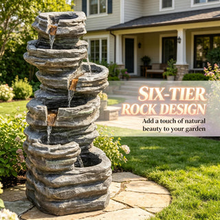 Cascading Waterfall Design Waterfall Fountain,Outdoor Waterfall Fountain,Tall Waterfall Fountain