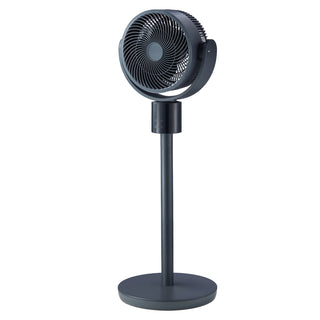 7-Inch Pedestal Fan, Oscillating Standing Floor Fan with DC Motor, Remote Control, 12 Speeds & 3 Modes, 15H Timer, Adjustable Height, Quiet for Home, Bedroom, Living Room, Study Room, Blue Gray