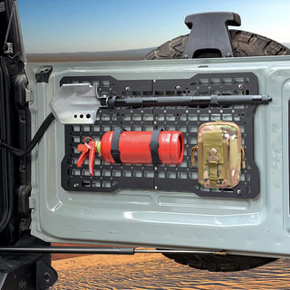 Ford Bronco Tailgate Molle Panel | Heavy-Duty Steel Cargo Storage Rack 2021-2023