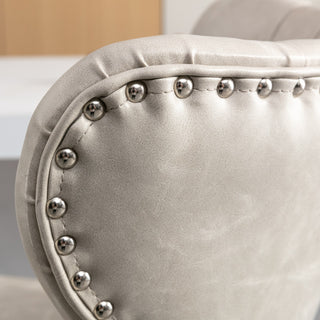 Swivel PU Barstools with Adjustable Seat Height (25-33 Inch), Modern Upholstered Chrome Base Bar Stools with Backs, Comfortable Tufted Olive-Green Stools for Home, Pub, and Kitchen Island, SW1844BG