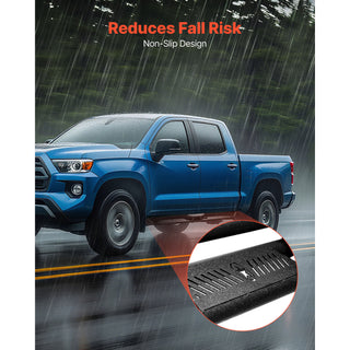 Running Boards, 6 Inches Side Steps Compatible with 2009-2018 Dodge Ram 1500 Crew Cab, 2010-2025 Dodge Ram 2500 3500(Not Fit 2019-2025 Ram 1500 New Body), Wide Non-Slip Black Carbon Steel Nerf Bars