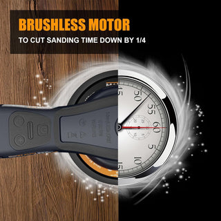 350W Brushless Electric Random Orbital Sander | 5mm Orbit Variable Speed Sander