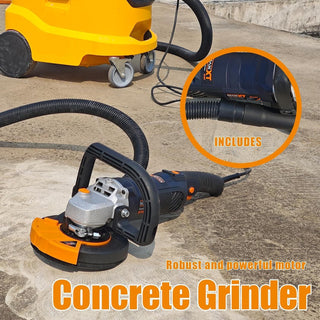  1500W Concrete Surfacing Grinder | 5" Variable Speed Angle Grinder Kit