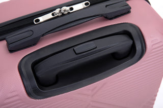 2Piece Luggage Sets ABS Lightweight Suitcase , Spinner Wheels,  (20/14)PINK