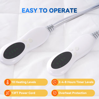 King Size Heated Mattress Pad Dual Control