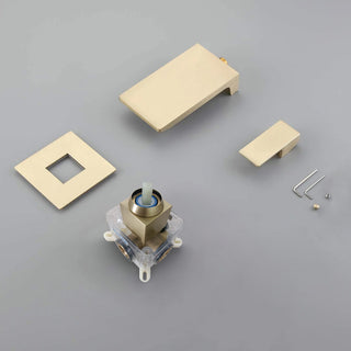 Single Handle Wall Mount Waterfall Bathroom Sink Faucet