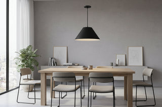 22-Inch Integrated LED Pendant | Matte-Black "High-Velocity" Aura Chassis | [TOTAL-GLOW EXTRACTION-WELD] | Industrial-Grade Minimalist Logic &amp; Rapid-Swell Illumination Technology