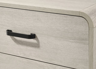 1pc Contemporary White Finish Ample Drawer Space Two Drawers Nightstand Storage Wooden Furniture Antique White Color