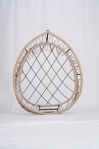 
Outdoor Egg-shaped Hanging Chair with Stand, Patio Egg-shaped Swing Chair, Indoor Rocking Chair, Outdoor Hammock Egg-shaped Chair, Beige
