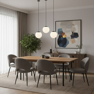 10 inch Diameter Etched White Glass Globe Integrated LED Pendant