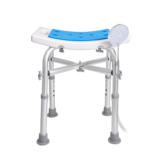 Adjustable Shower Chair with Back Support, 500 lbs Capacity