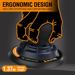 Variable Speed Electric Random Orbital Sander | Brushless 5mm Palm Sander with Case & Dual Pads