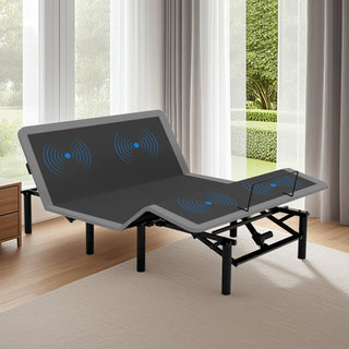 Queen Size Adjustable Bed Frame | Head & Foot Incline with Massage, Wireless Remote & USB Ports