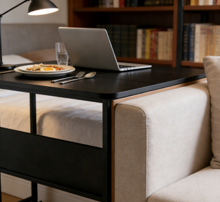 Folding Desk Small Foldable Desk for Small Space, 31.5 Inches Writing Computer Desk in Study, Home Office Foldable Office Desk for Bedroom 80*58,black