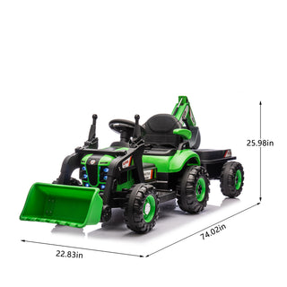 24V kids ride-on electric tractor, view 2