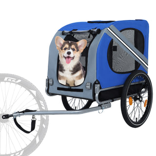 Large Folding Bike Trailer for Dogs | 66LB Capacity All-Terrain Pet Carrier