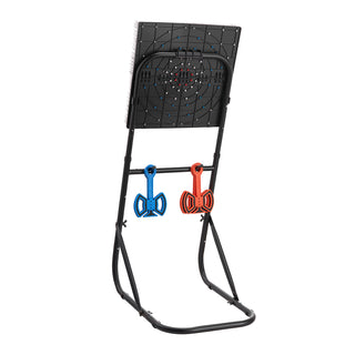 Axe Throwing Game, Plastic Bristle Target with 8 Throwing Axes Set, Foldable Steel Frame, Easy to Store, Stable Placement for Indoor and Outdoor, Backyard, Yard and Carnival Games, Adults Kids
