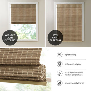 Bamboo Light Filtering Roman Shade 64'L