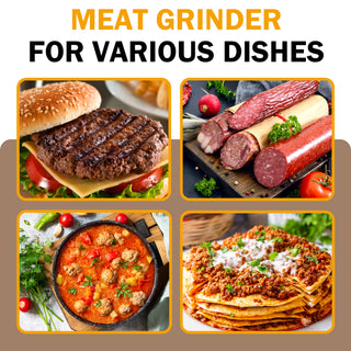 Electric Meat Grinder, 3/4 HP ETL Approved Meat Mincer Machine with Stainless Steel Blade, 3 Grinding Plates, Sausage Stuffer & Meat Claws for Home Kitchen