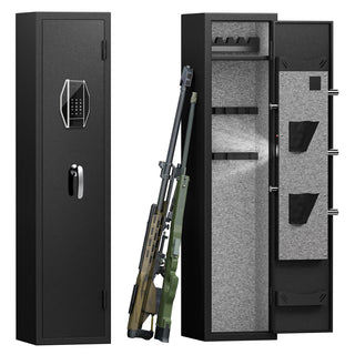 3-4 Gun Safe for Rifles & Pistols | Quick Access Password Lock | High Security Metal Locker