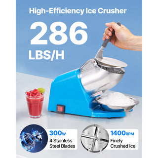 Electric Ice Crusher Machine, Blue