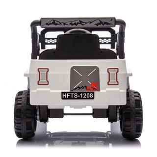 12V kids ride-on electric truck white, view 14