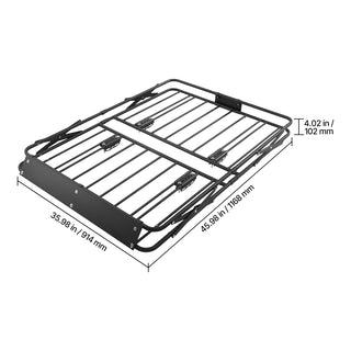 Foldable roof rack cargo basket, view 8